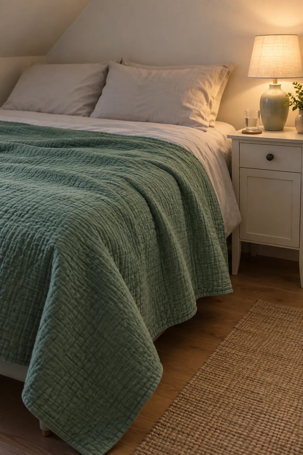 Jade bedroom textile