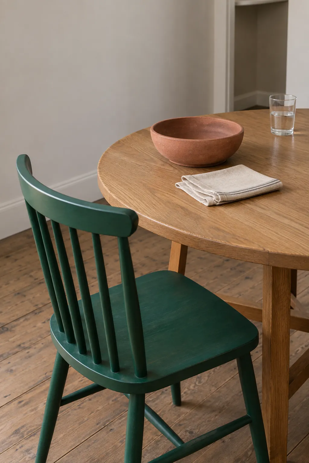 Emerald clay dining detail