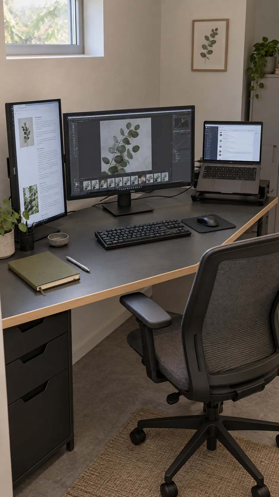 Give every display a job before choosing a layout in a multi monitor desk setup