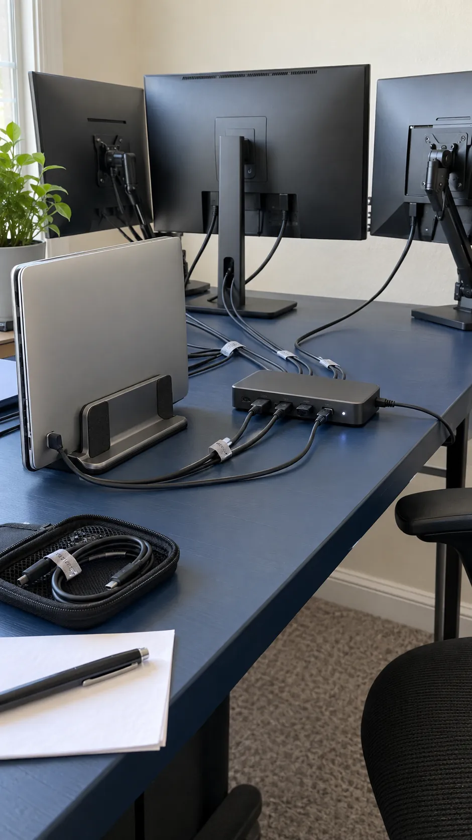 Check display support before you hide the cables in a multi monitor desk setup