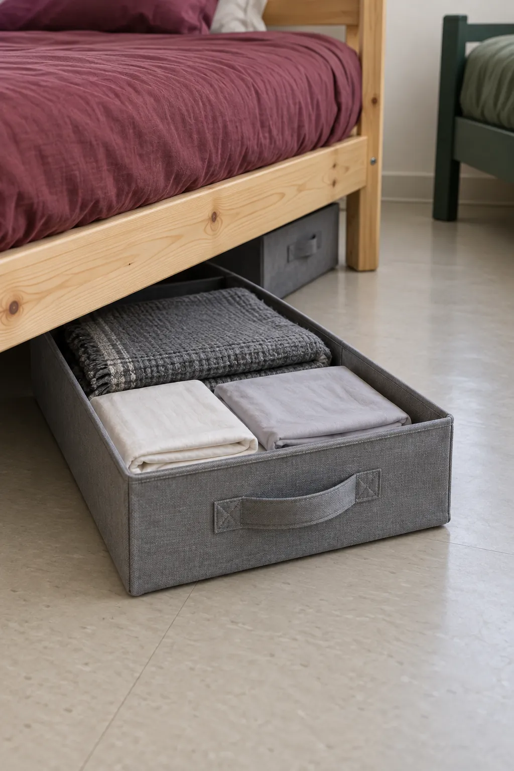 Under bed storage access