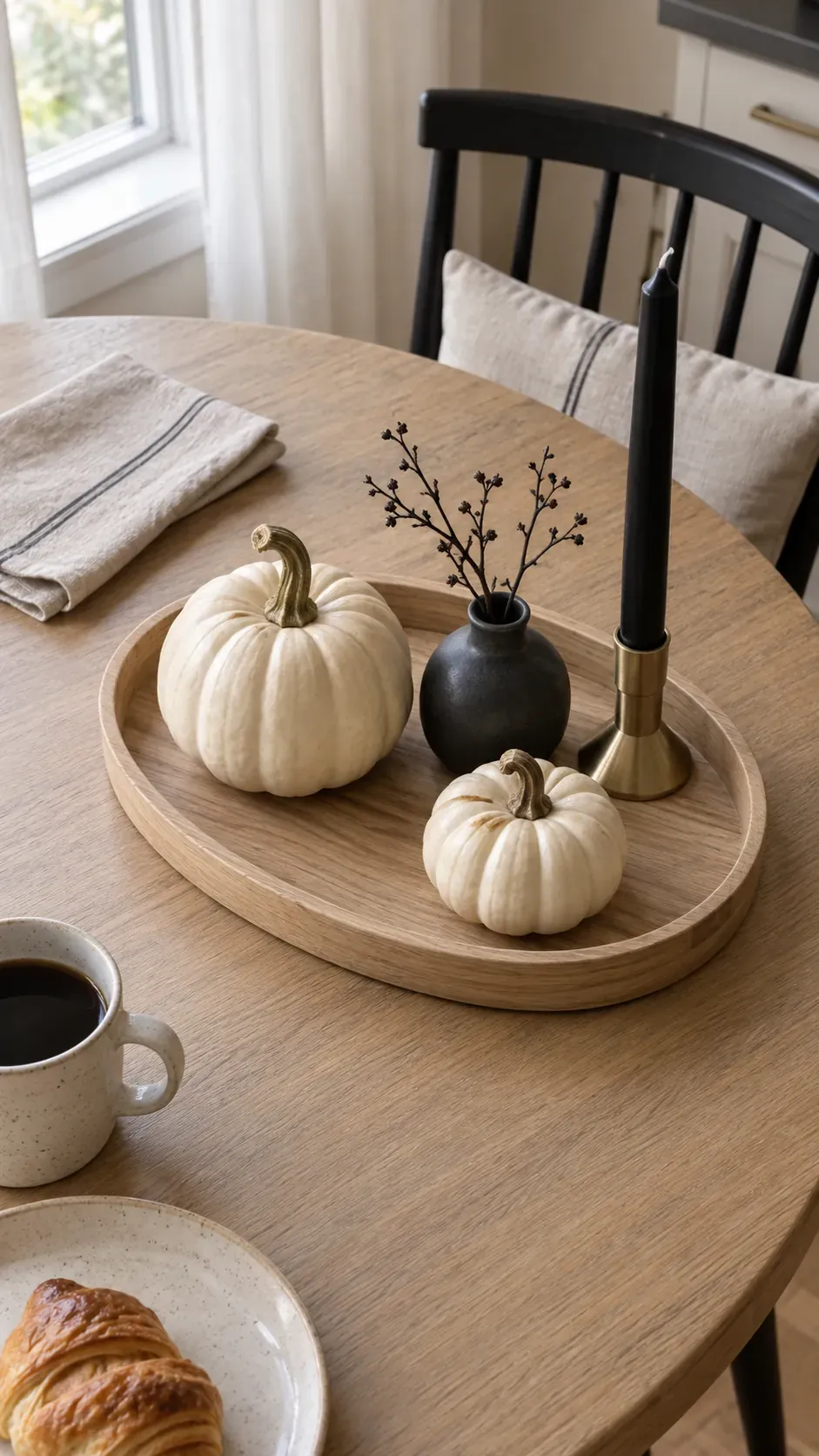Build a Black and Cream Tabletop Display