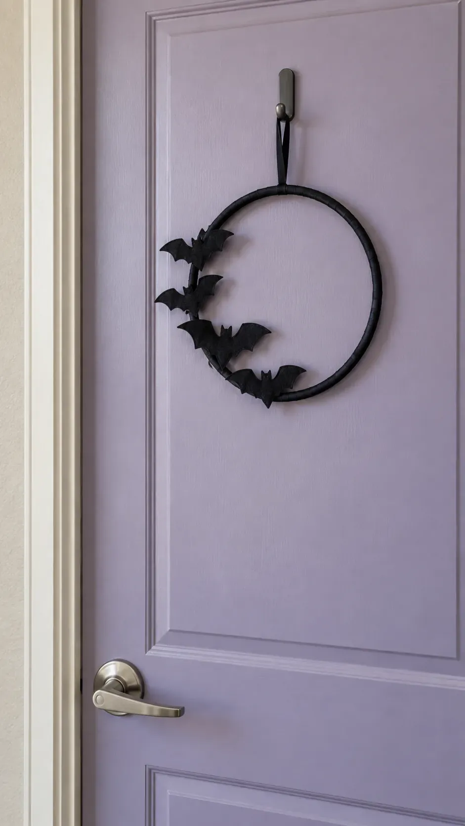 Hang a Lightweight Bat Hoop on the Door