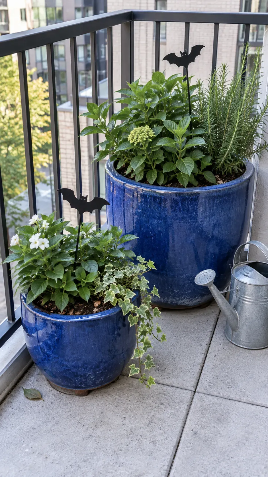 Dress Everyday Planters with Halloween Accents