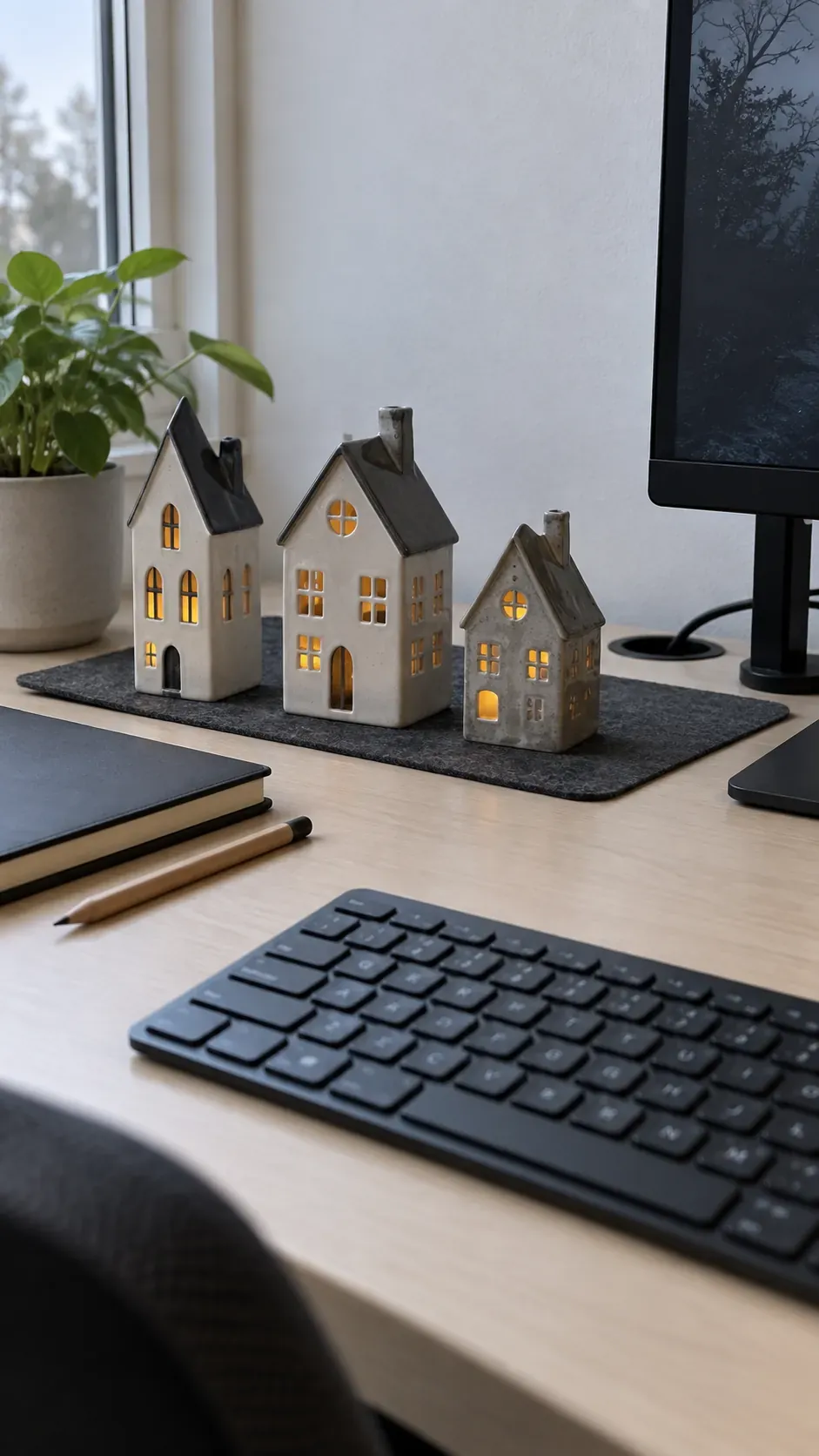Give a Desk a Tiny Haunted Village