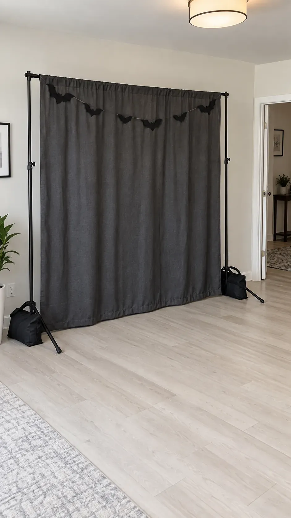 Frame a Party Photo Spot with Fabric