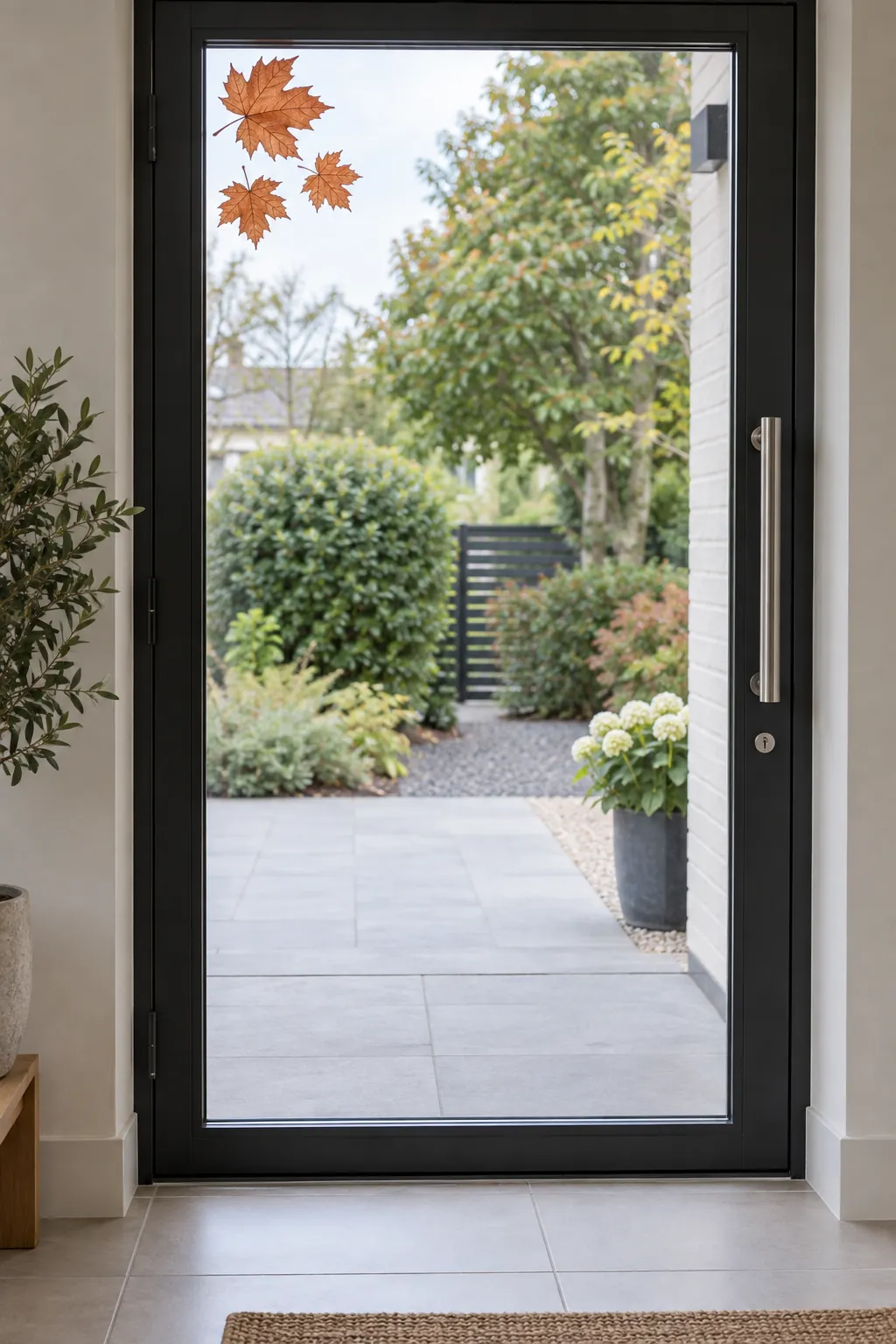 Keep a Glass Door Visually Open