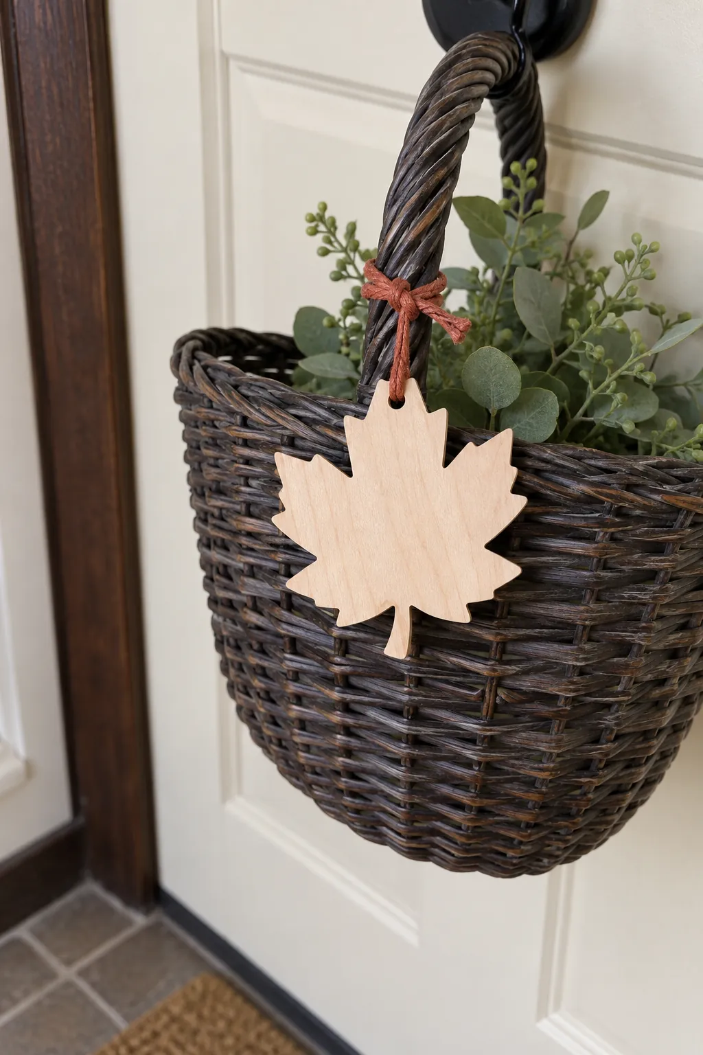 Add a Removable Autumn Tag to a Basket