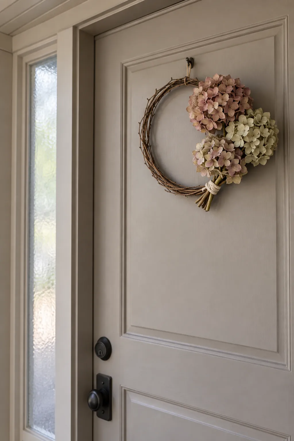 Try a Dried Hydrangea Accent Under Cover
