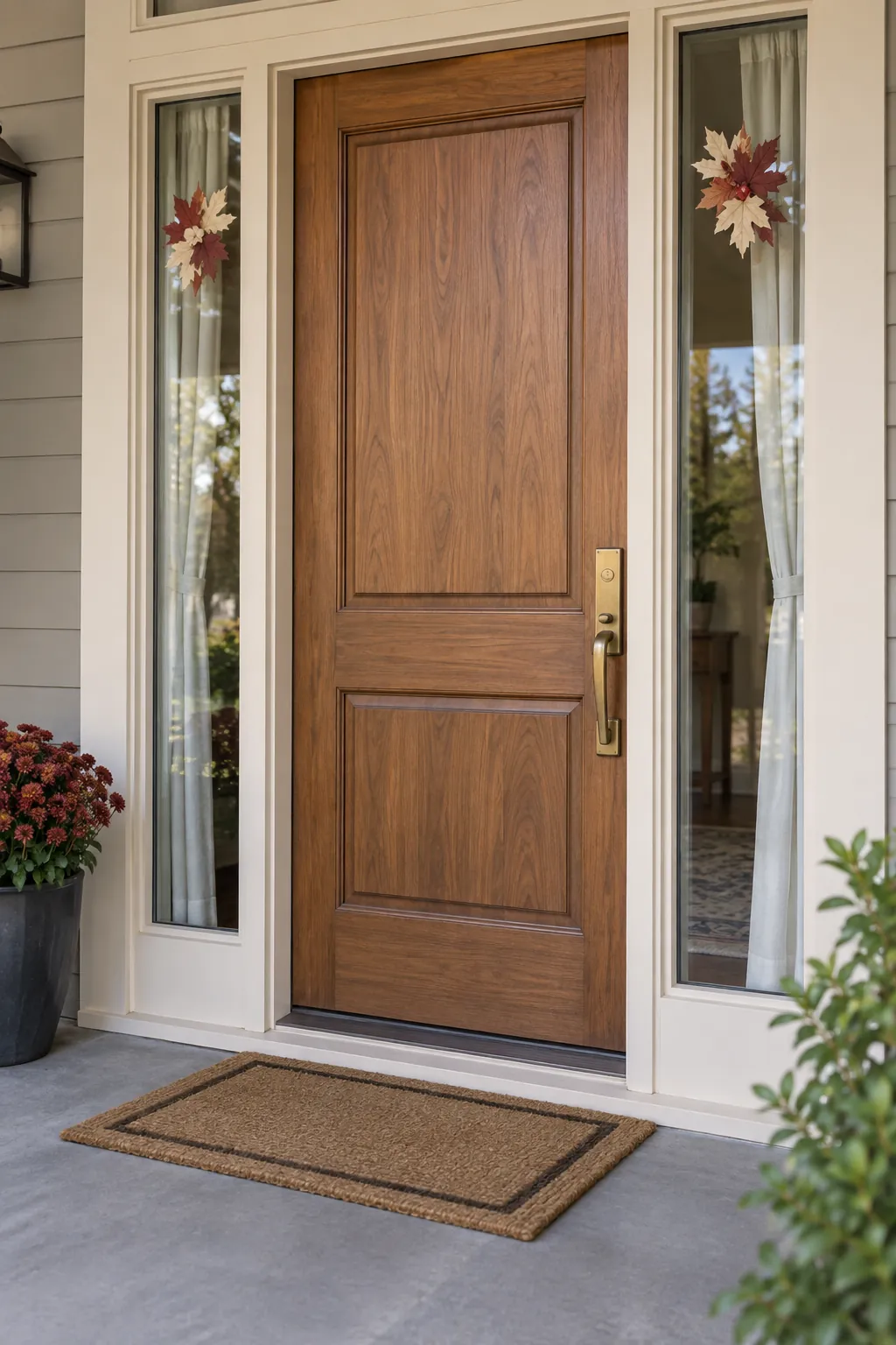 Use a Pair of Small Sidelight Accents