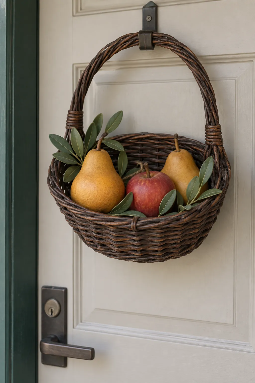 Choose Reusable Faux Fruit for a Warm Entry
