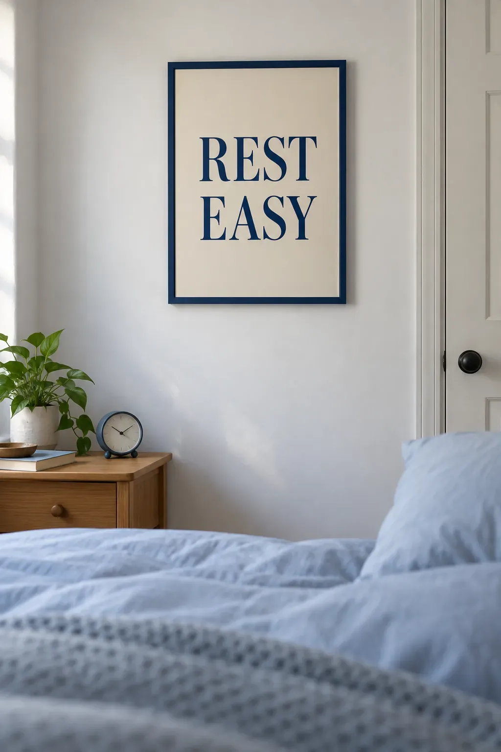 A short typography poster with room to breathe as a bedroom poster idea