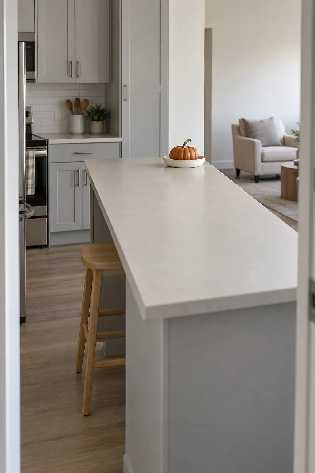 Choose one place to carry the seasonal change with simple fall kitchen decor