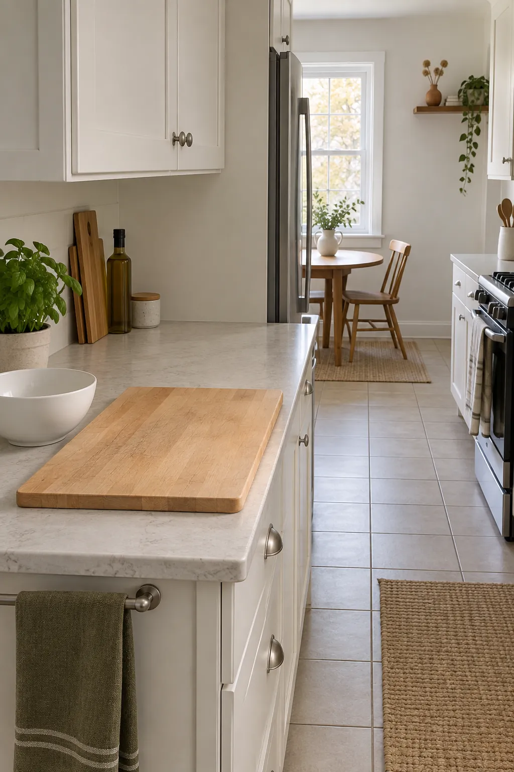 Do a meal test before you call it finished with simple fall kitchen decor