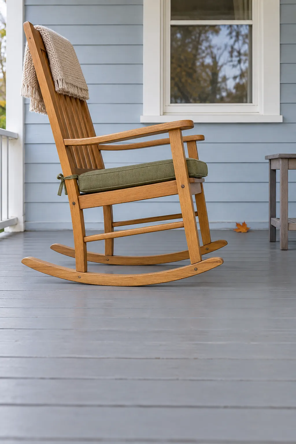Make room for the rocking motion on a cozy fall porch
