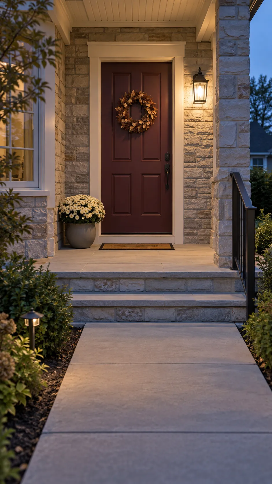 Check the Whole Entry Before Adding More for a coordinated fall porch