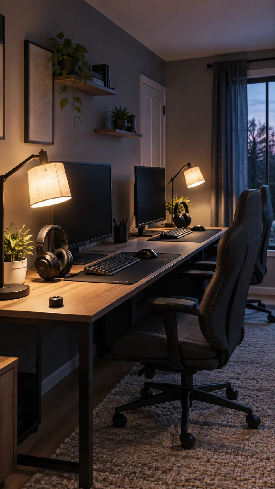 Separate personal light and sound for a practical double gaming setup