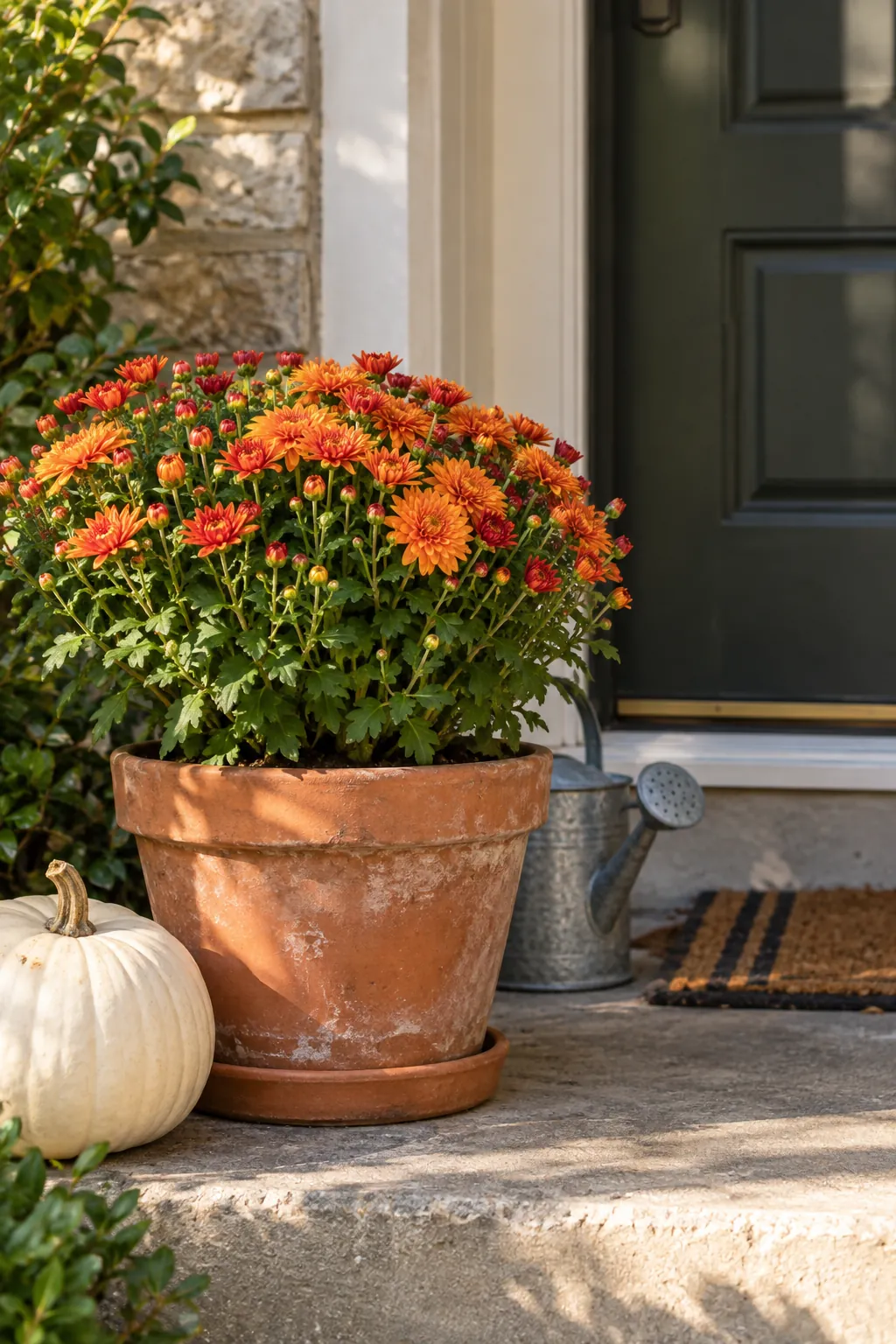 Buy Plants That Suit Your Porch example for budget fall porch decorating