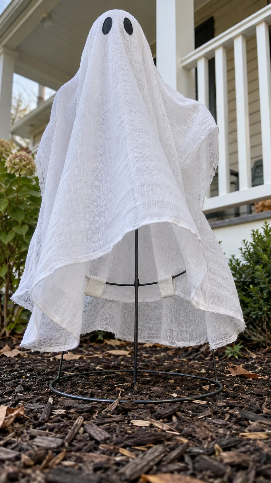 DIY fabric ghost wind control showing anchor the lower cloth without making a sail