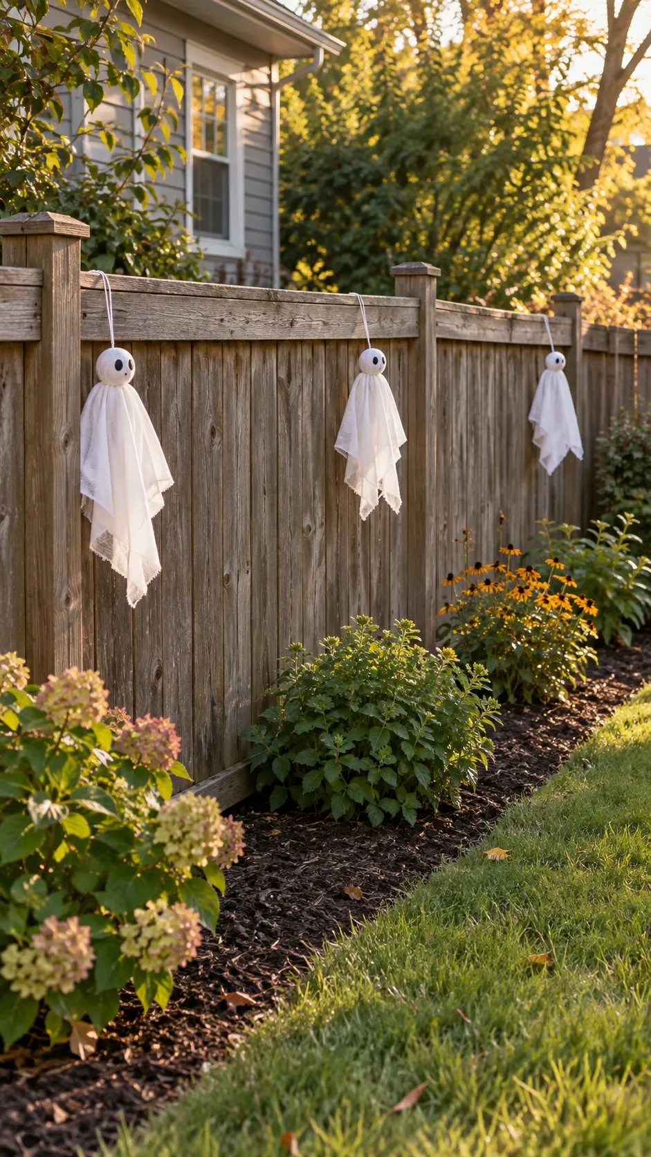 DIY fabric ghost wind control showing give multiple ghosts separate space