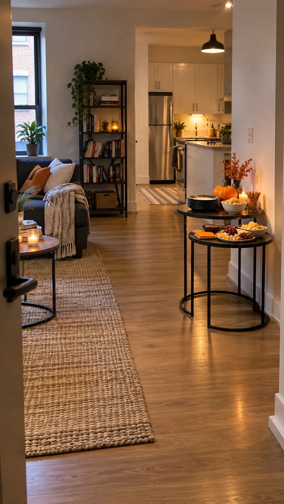 Nesting tables for a standing party for a Halloween party in a small apartment
