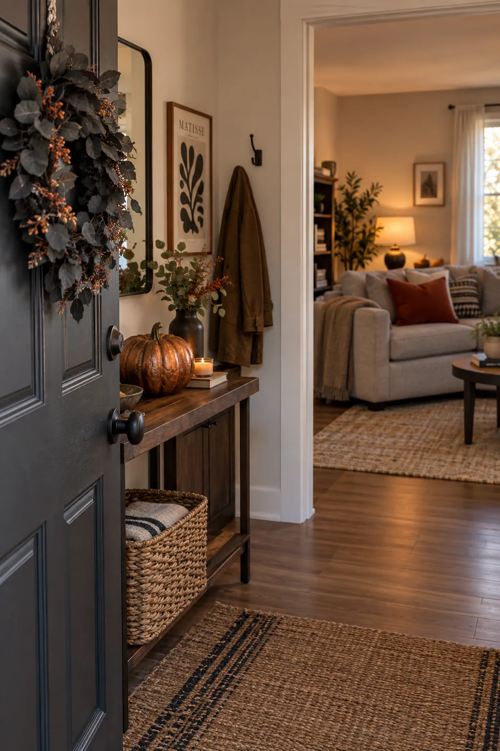 Cohesive Halloween decor showing connecting cues