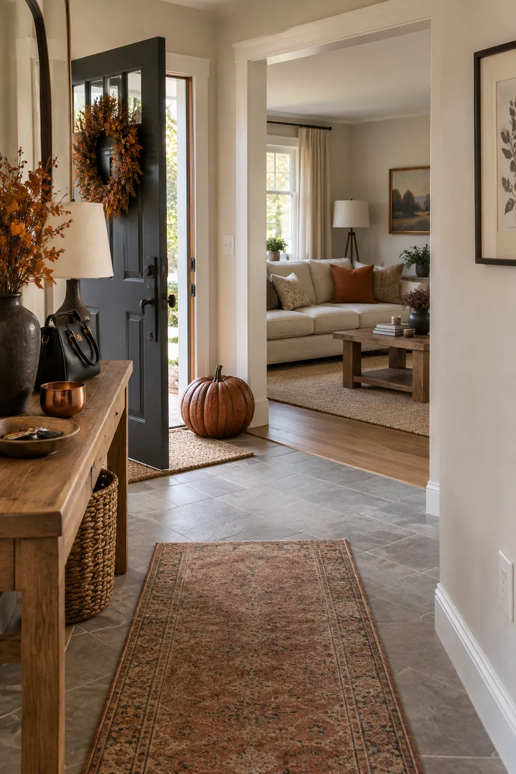 Cohesive Halloween decor showing color scales