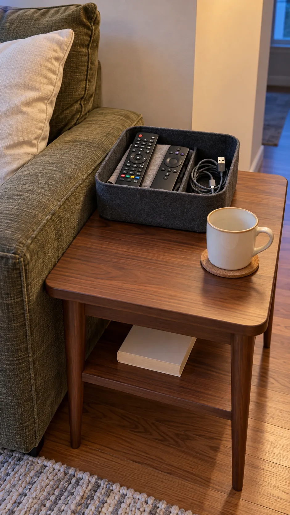 Remote basket in a guest ready apartment
