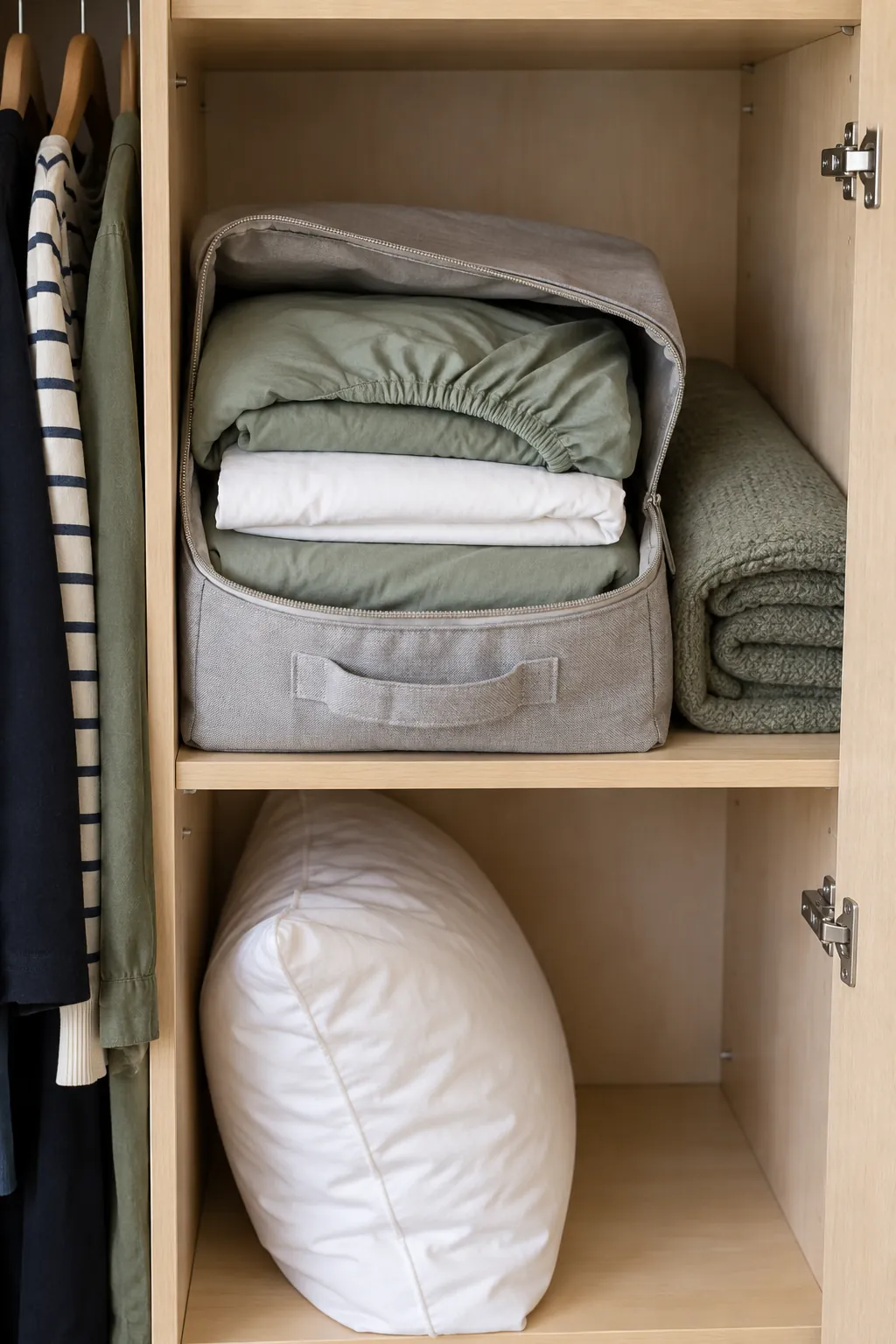 Studio guest bedding set for a Thanksgiving overnight guest
