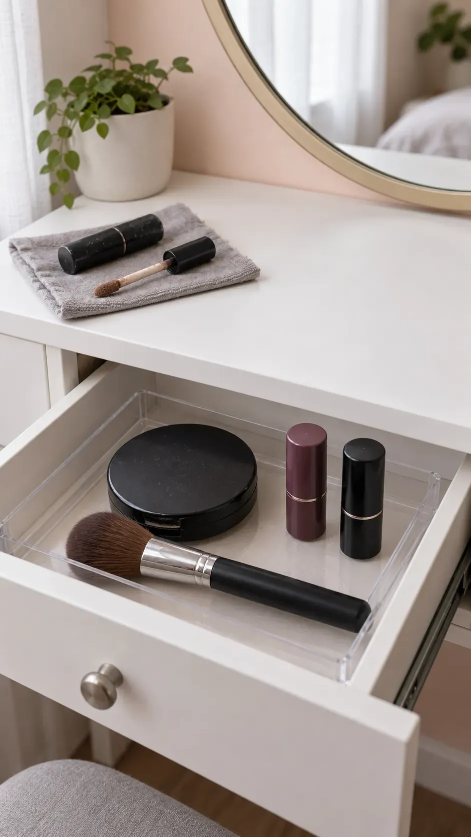 Makeup past its usable condition during a small apartment reset