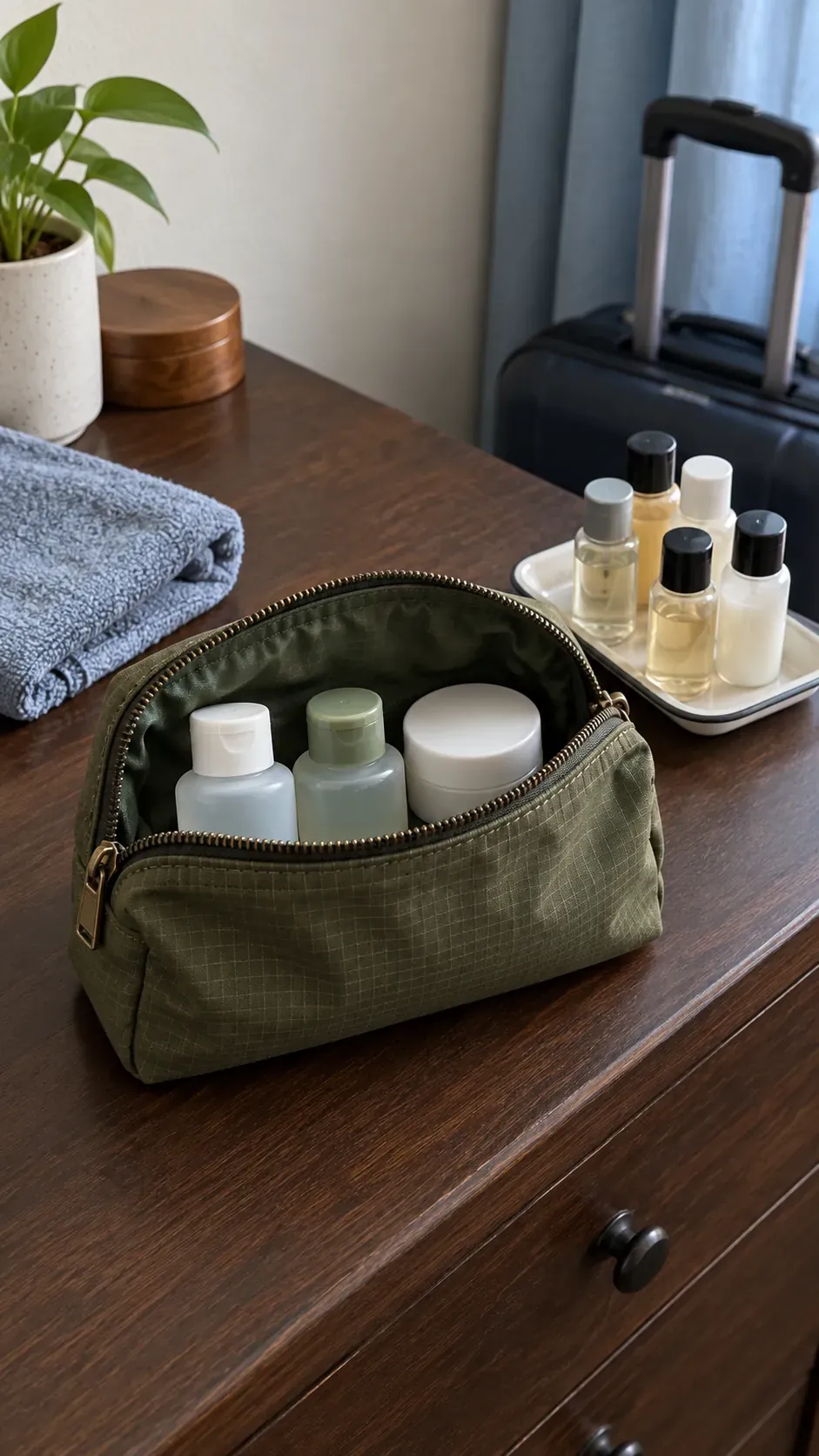 Unnecessary travel size products during a small apartment reset
