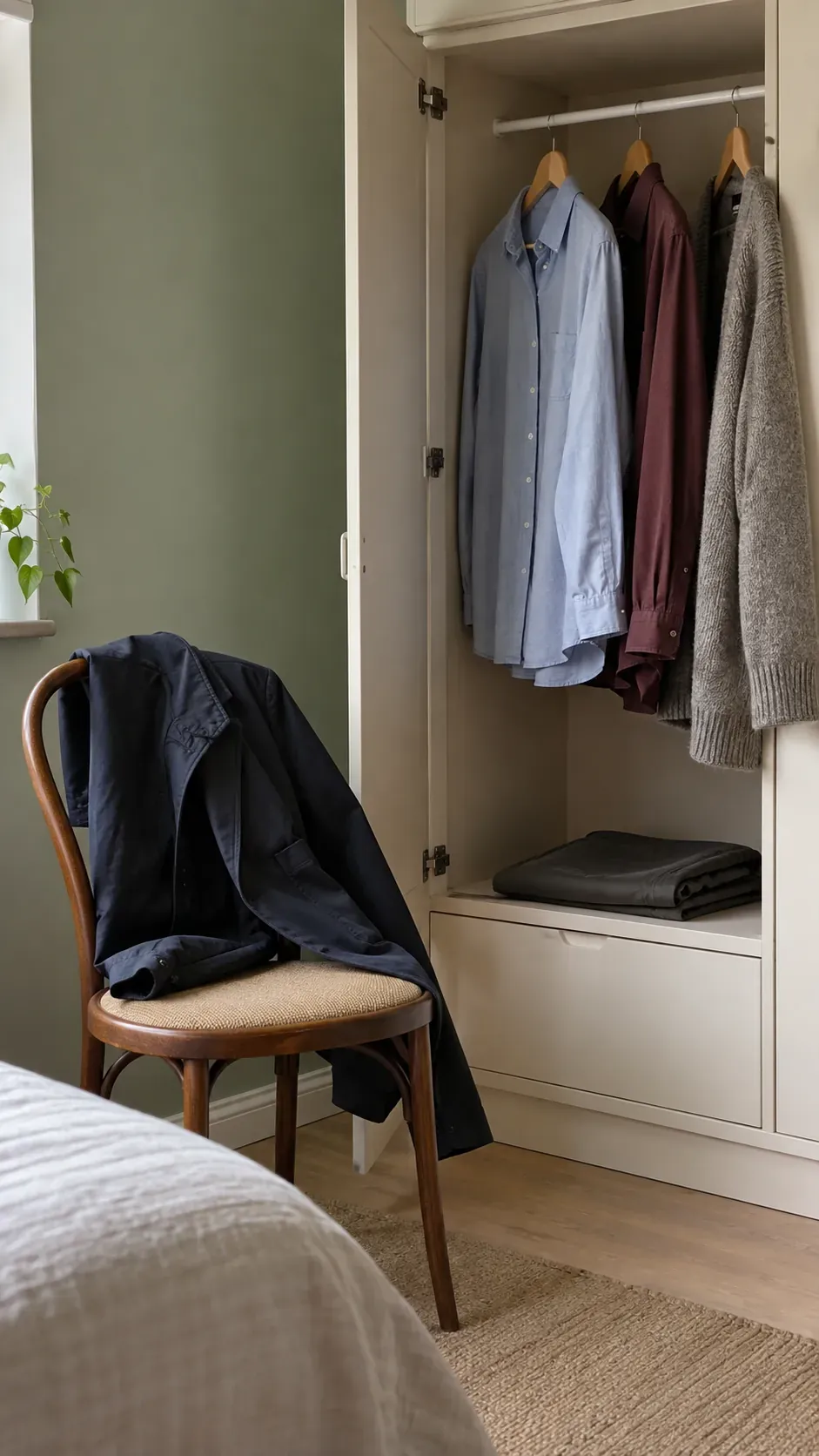 Clothes that are uncomfortable in ordinary life during a small apartment reset