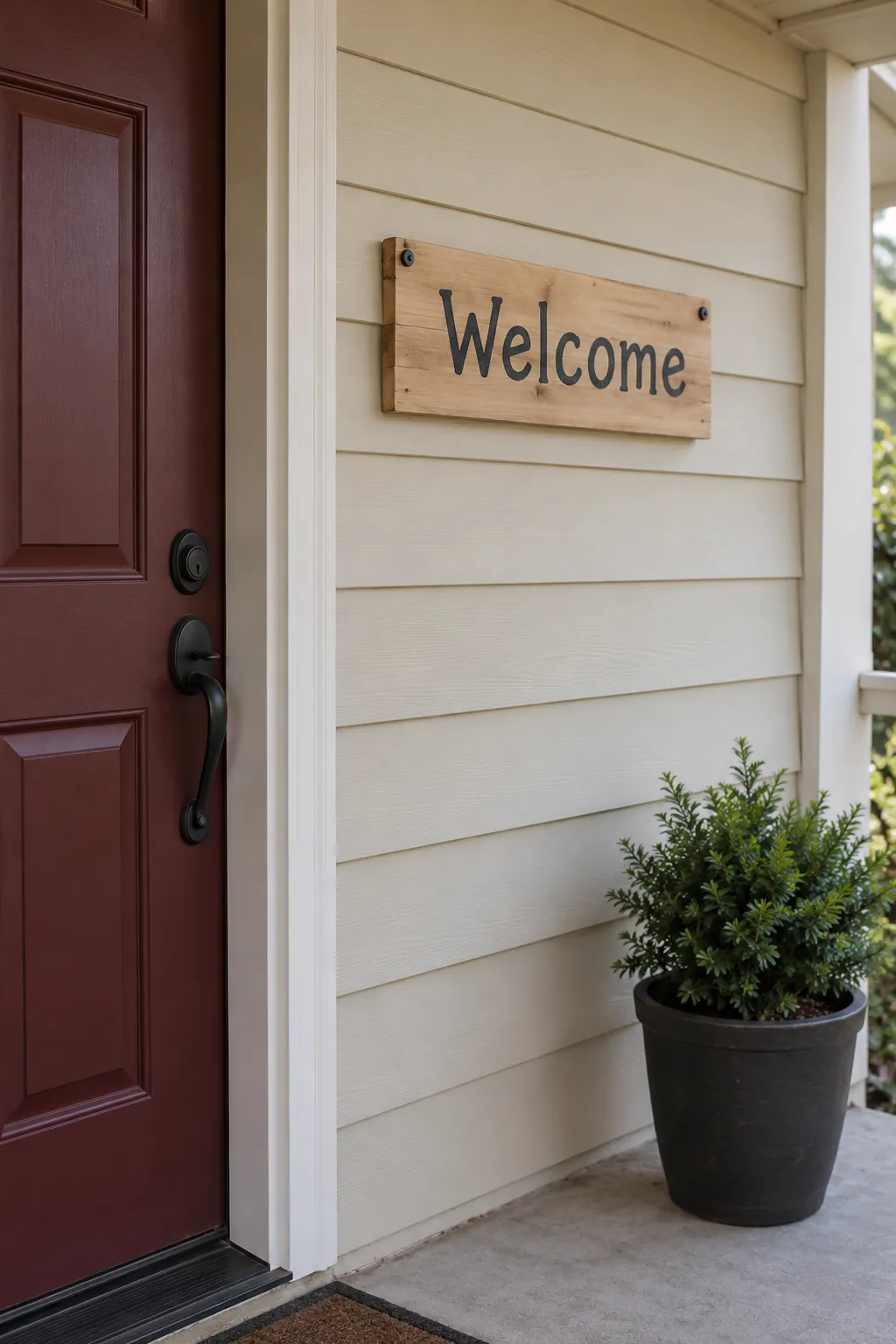 A Small Weather Suitable Welcome Sign outdoor Thanksgiving decoration