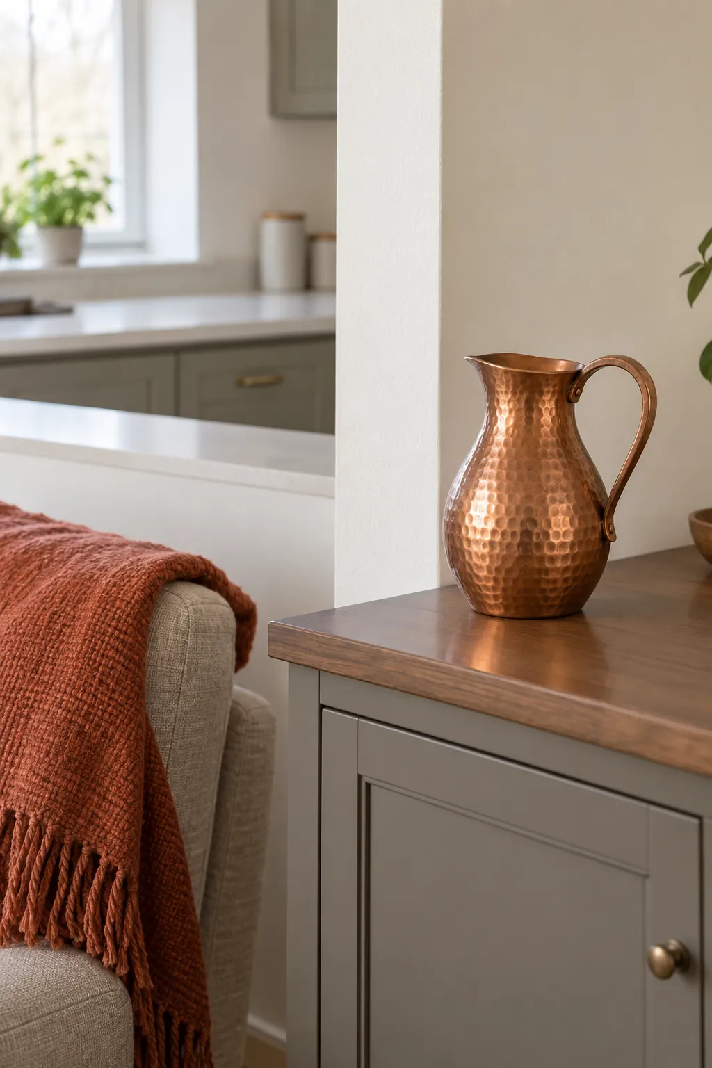 Copper Color at the Kitchen Opening Thanksgiving living room idea
