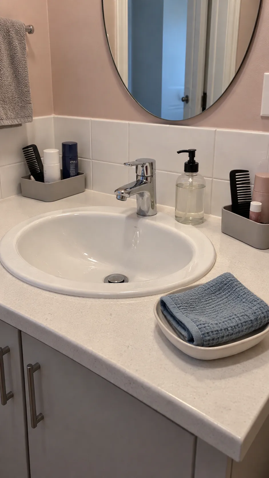 A simple shared reset for two people sharing one sink