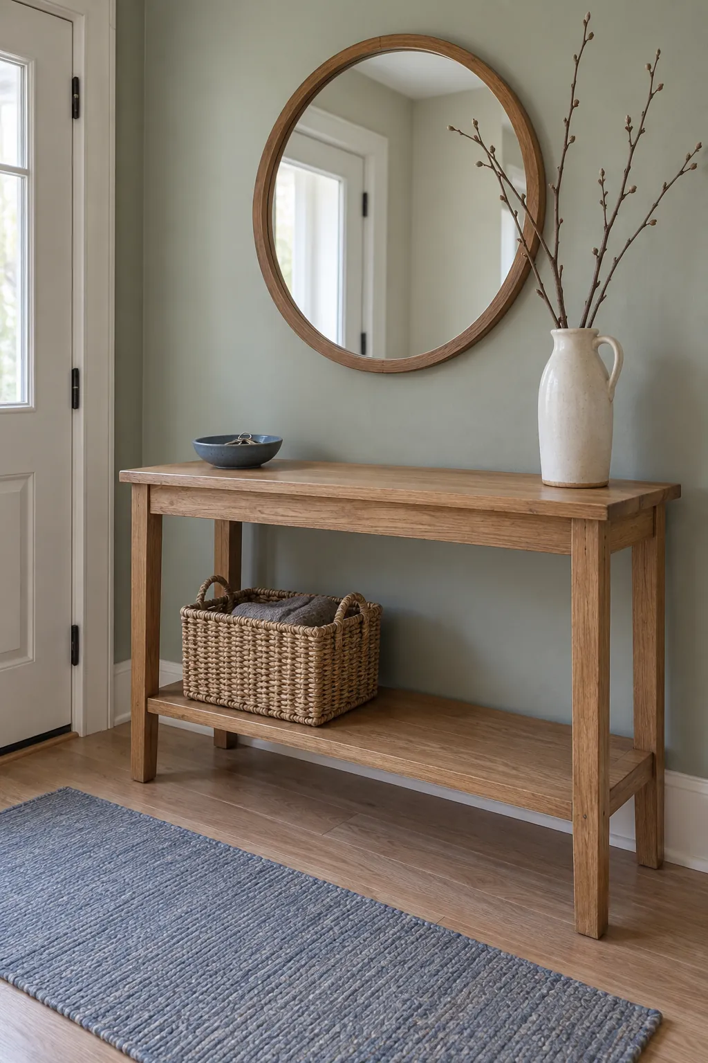Connect the vase to storage below