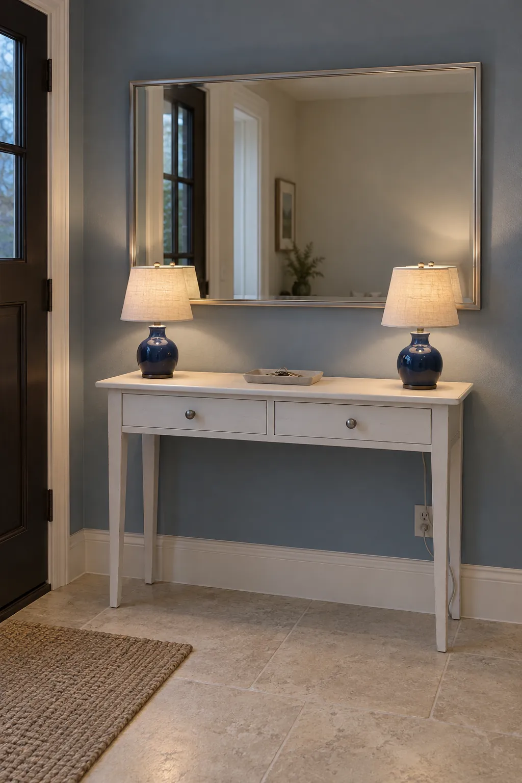 Try two compact lamps instead of bulky accessories