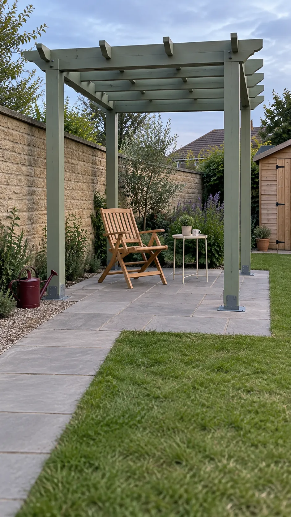 Finish with access and upkeep in mind for a practical backyard pergola