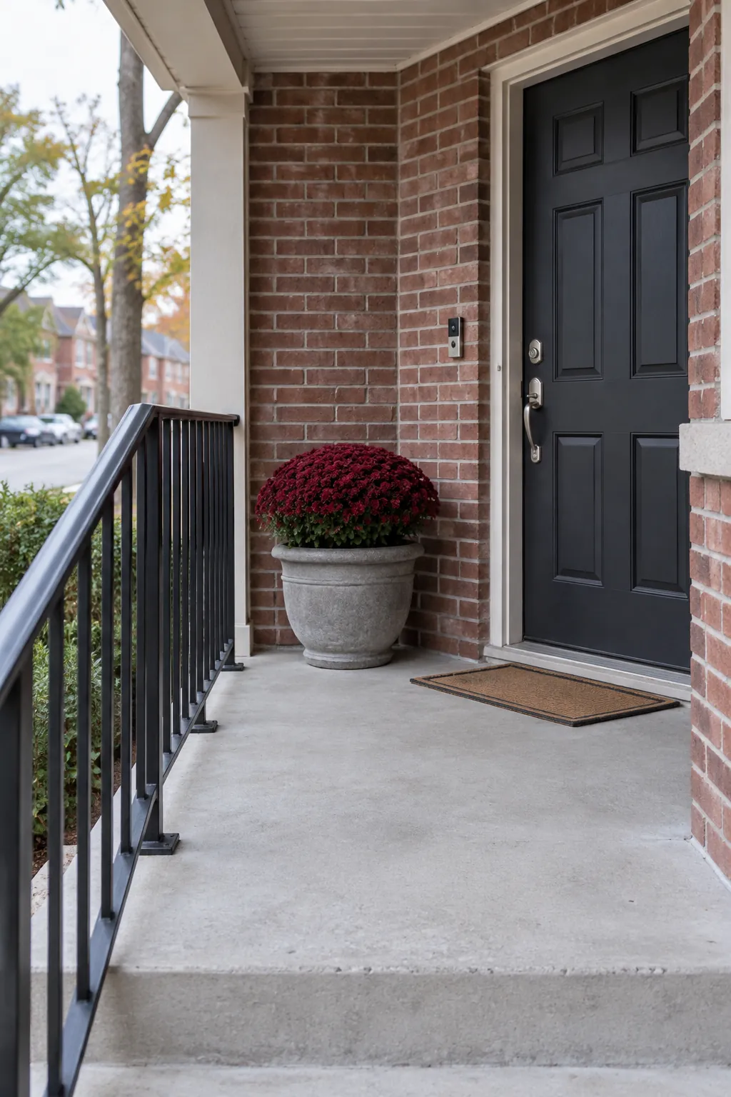 Find the Places Where Wind Catches Your Display on a fall porch