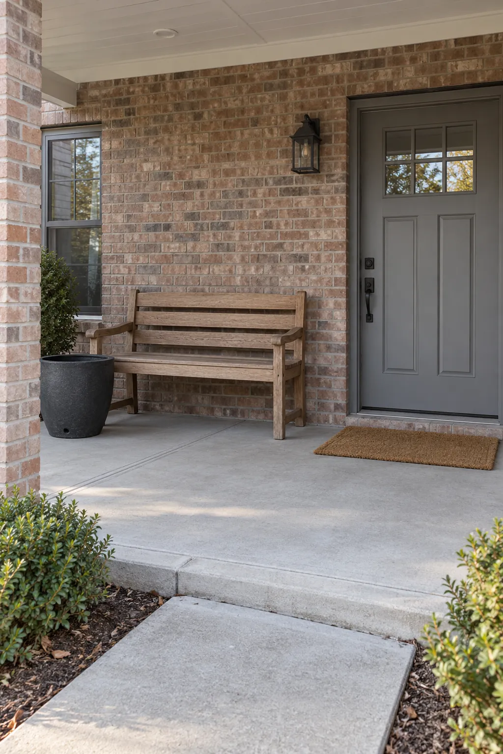 Keep the Structure and Remove the Short Lived Accents during a fall to winter porch transition