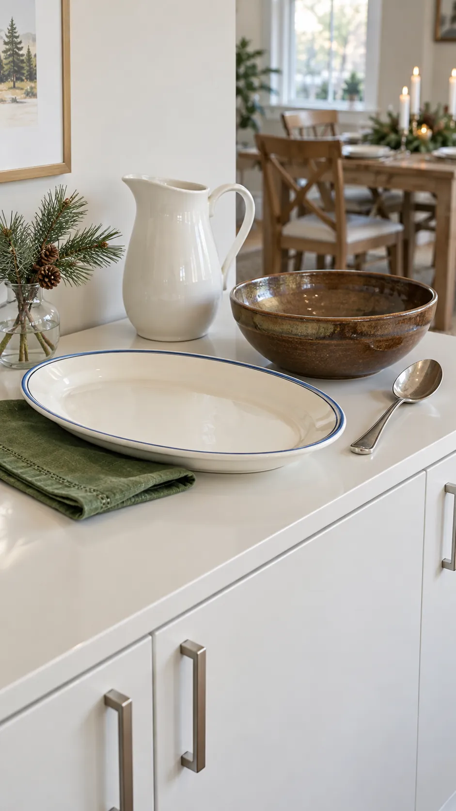 Bring out a few meaningful serving pieces