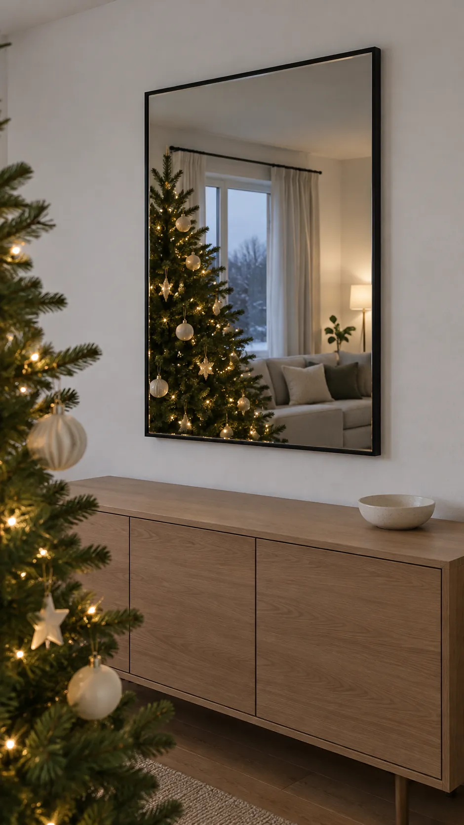 Use a mirror to reflect the tree