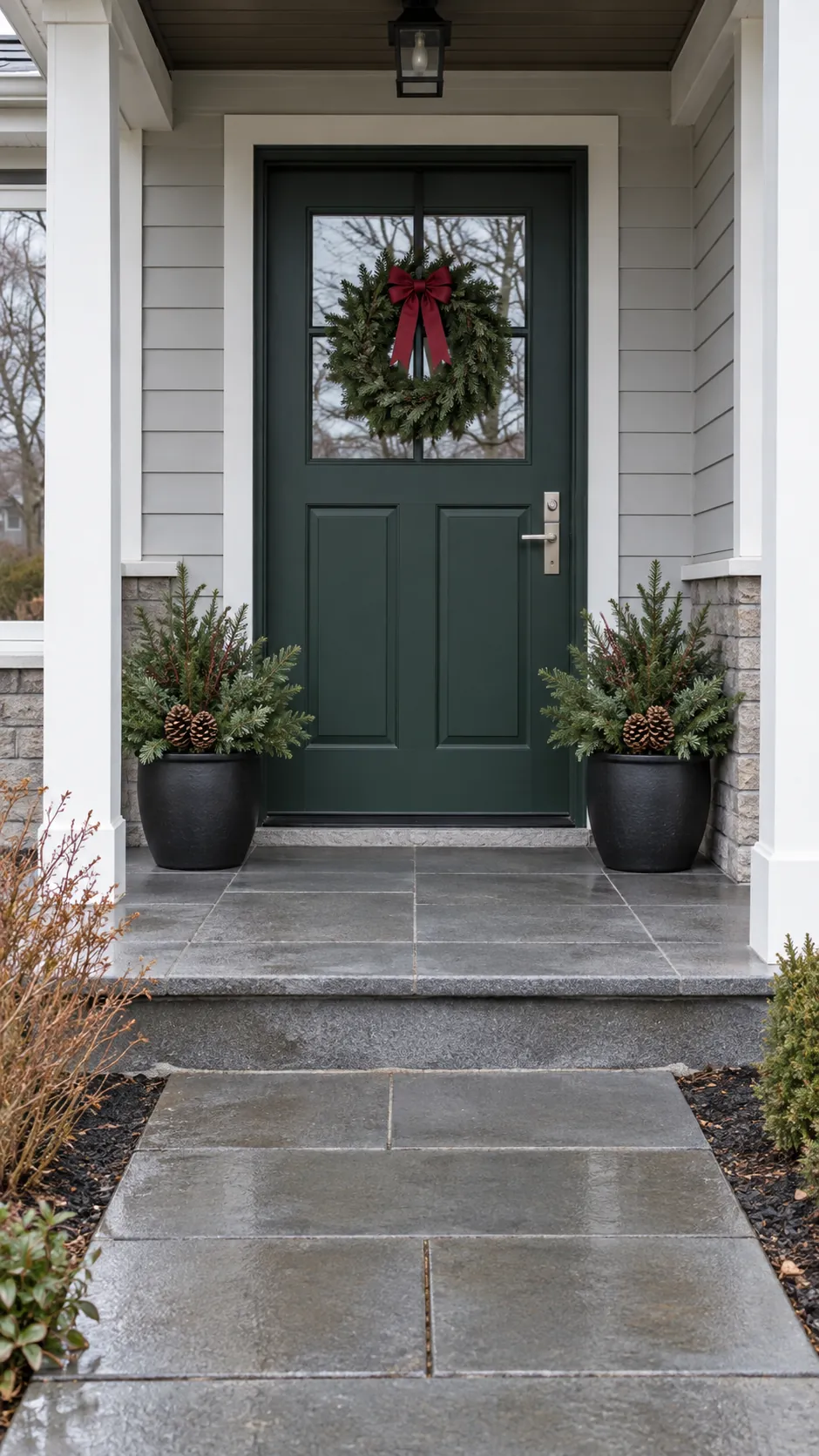 Welcome guests with a simple porch grouping
