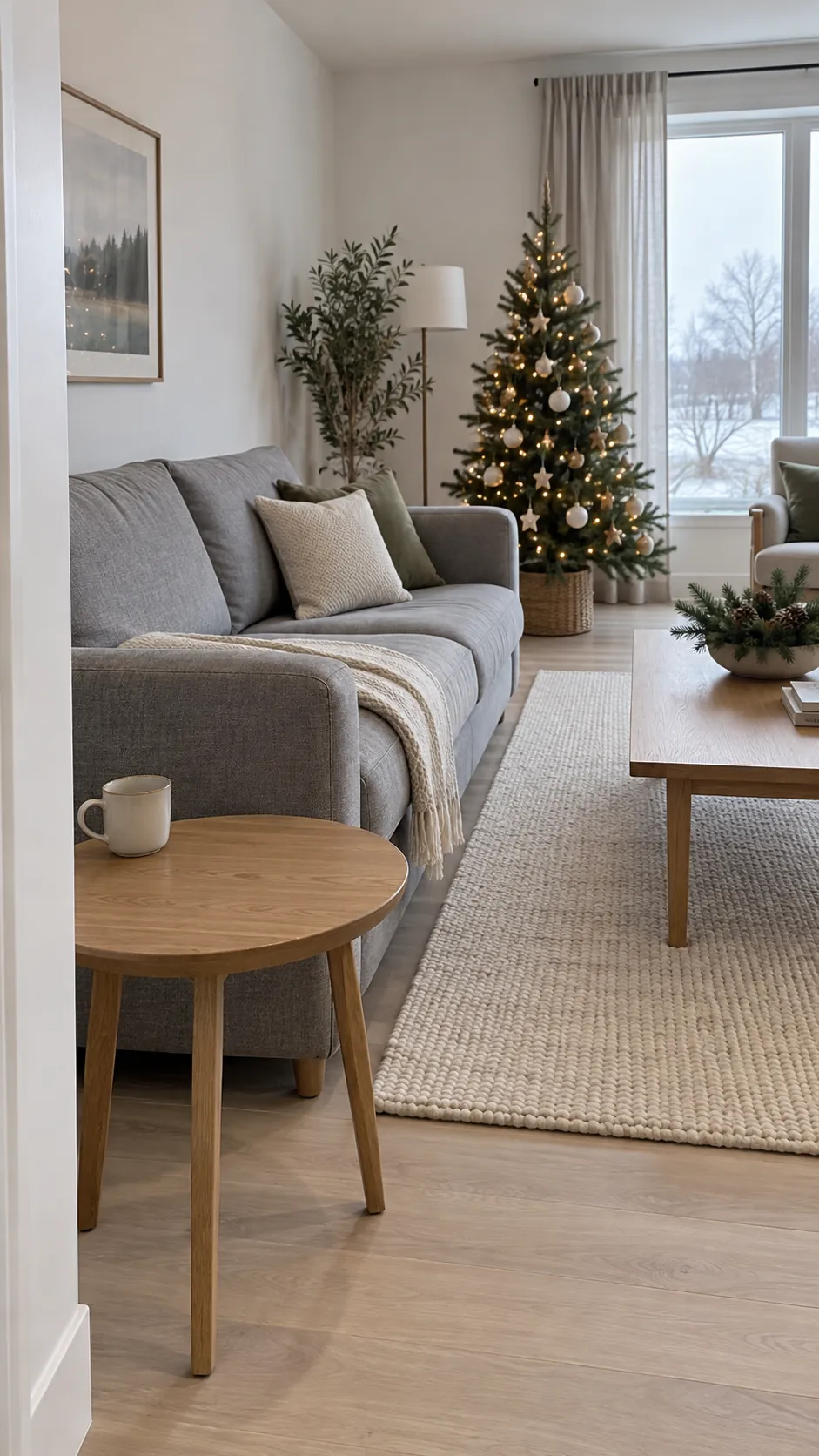 Leave an undecorated surface in every busy room