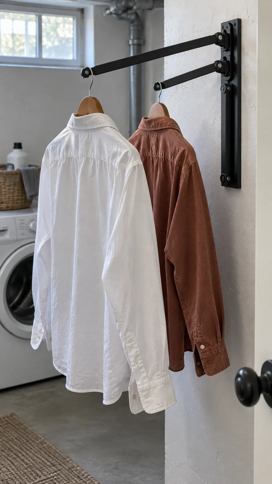 Individual arms for a few shirts