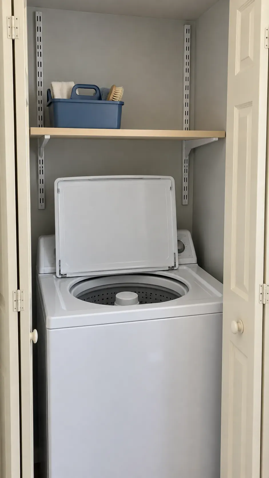 Lower one shelf to a comfortable reach