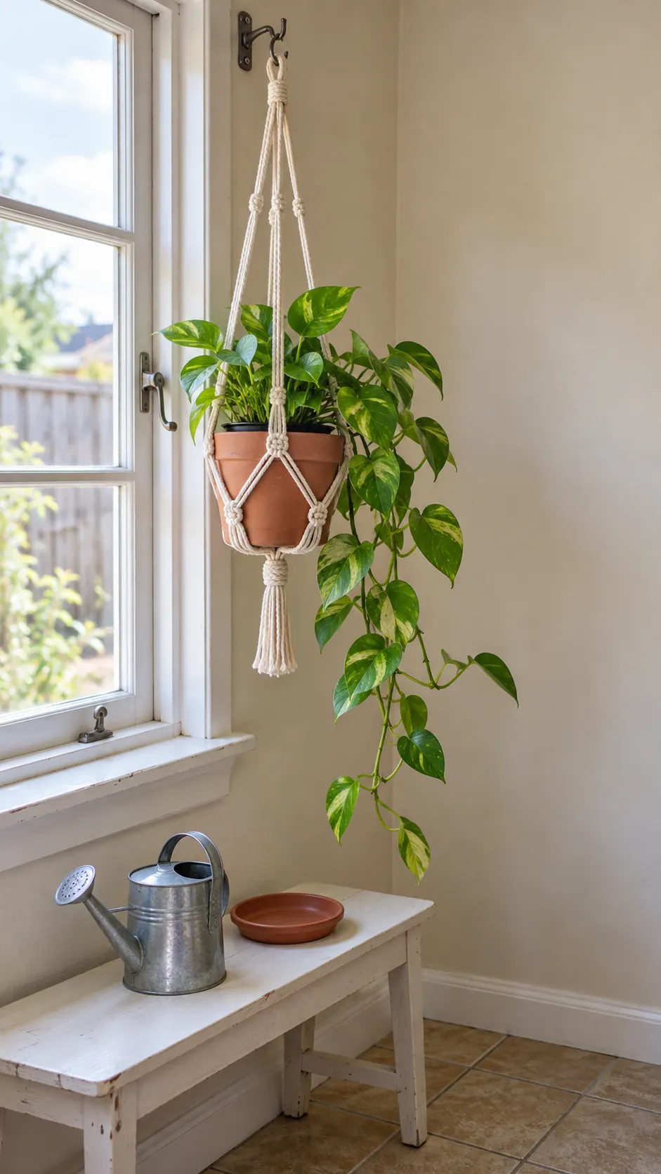 Hang Greenery Where It Can Be Watered