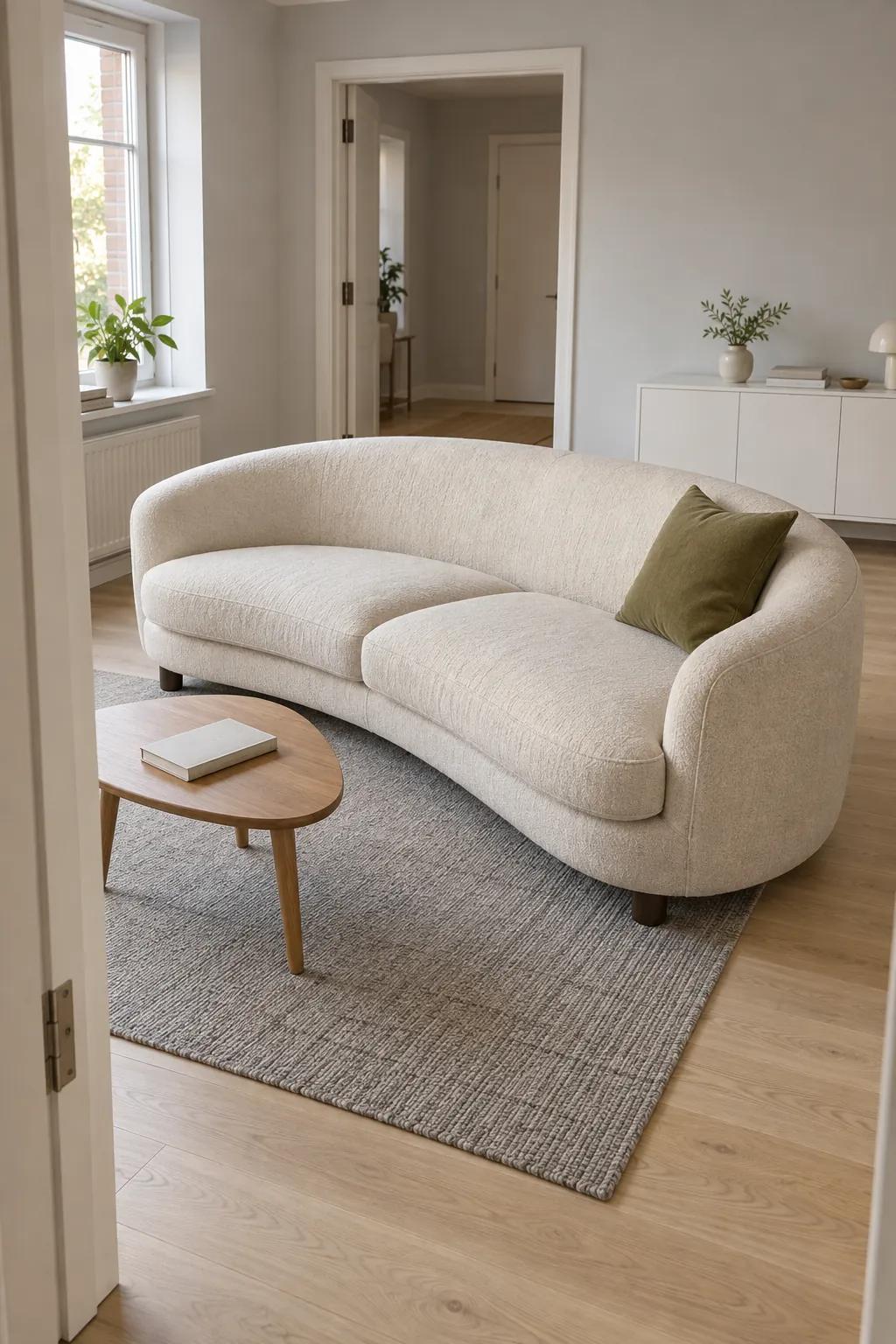 Check Curved Furniture Against the Room Plan