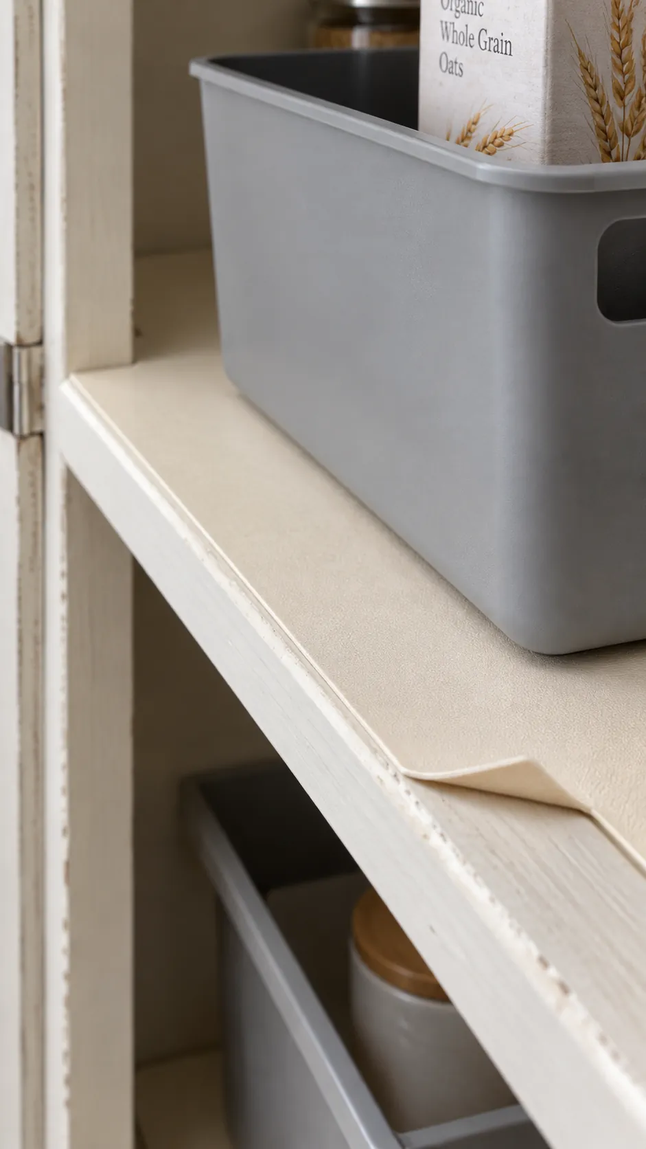 Deep pantry organization: choose washable shelf liners carefully