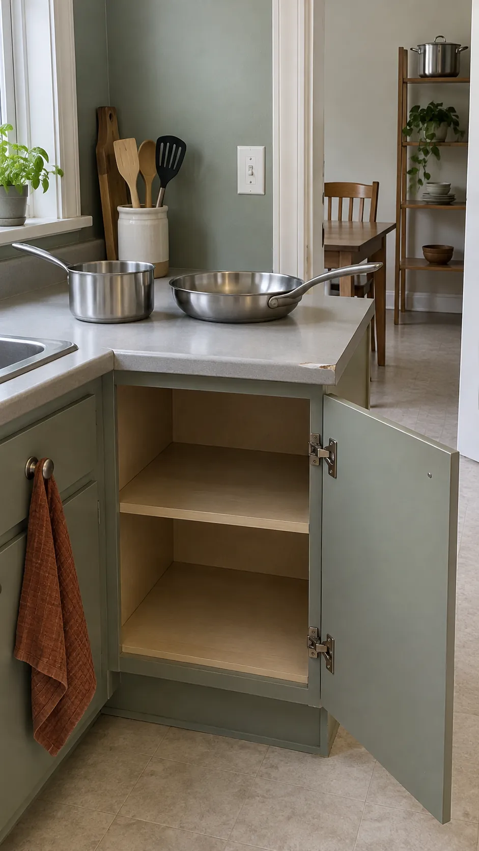 A deliberately small useful cookware collection with clear return spaces